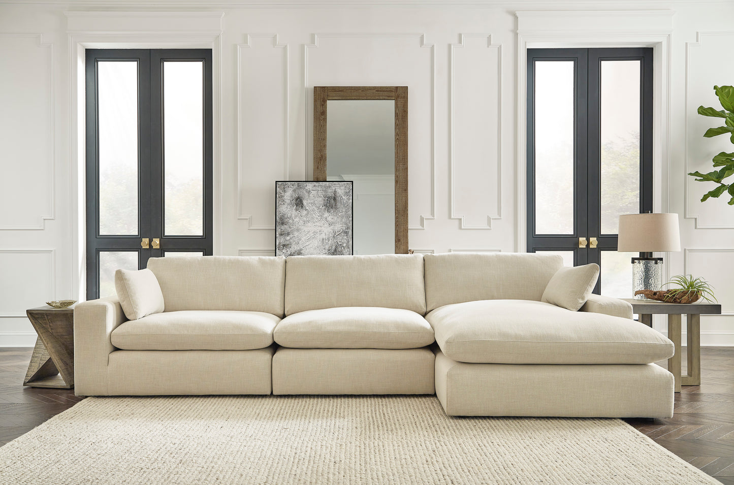 Elyza 3 piece Sectional with Chaise