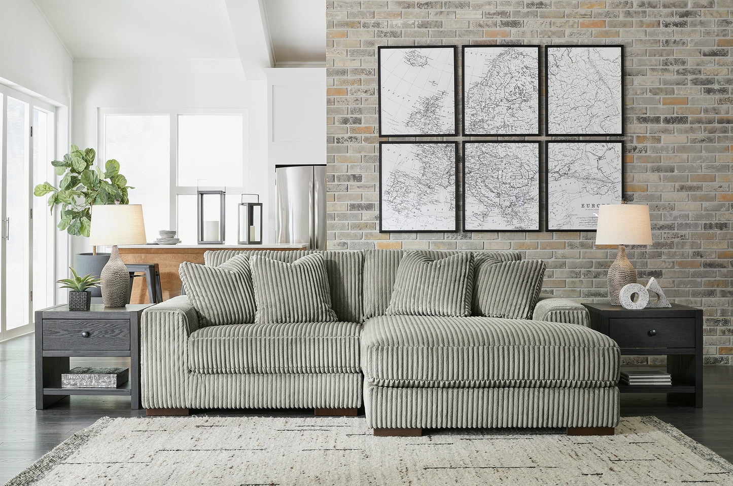 Lindyn 2 piece Sectional Sofa with Chaise