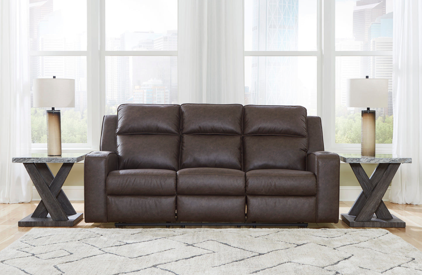 Lavenhorne Reclining Sofa w/ Drop Down Table