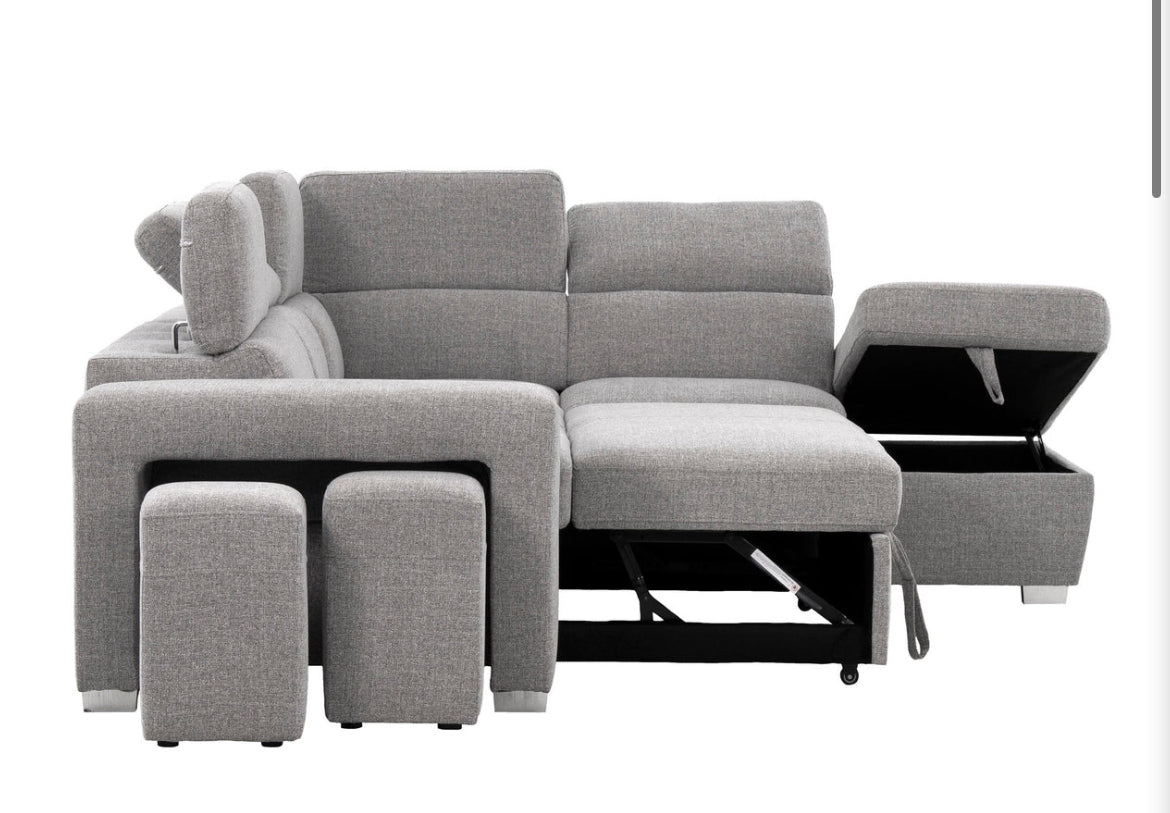 Metro sectional sofa bed