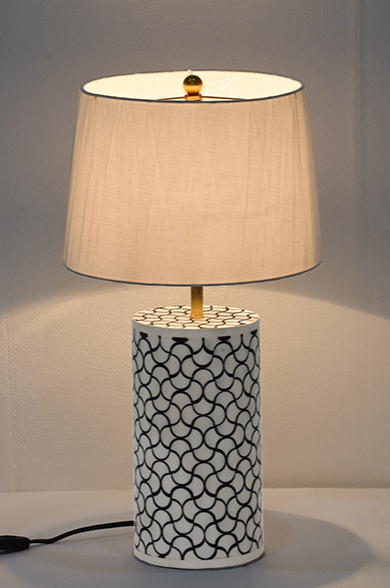 MS-GLOBE INLAY LAMP 13-1043