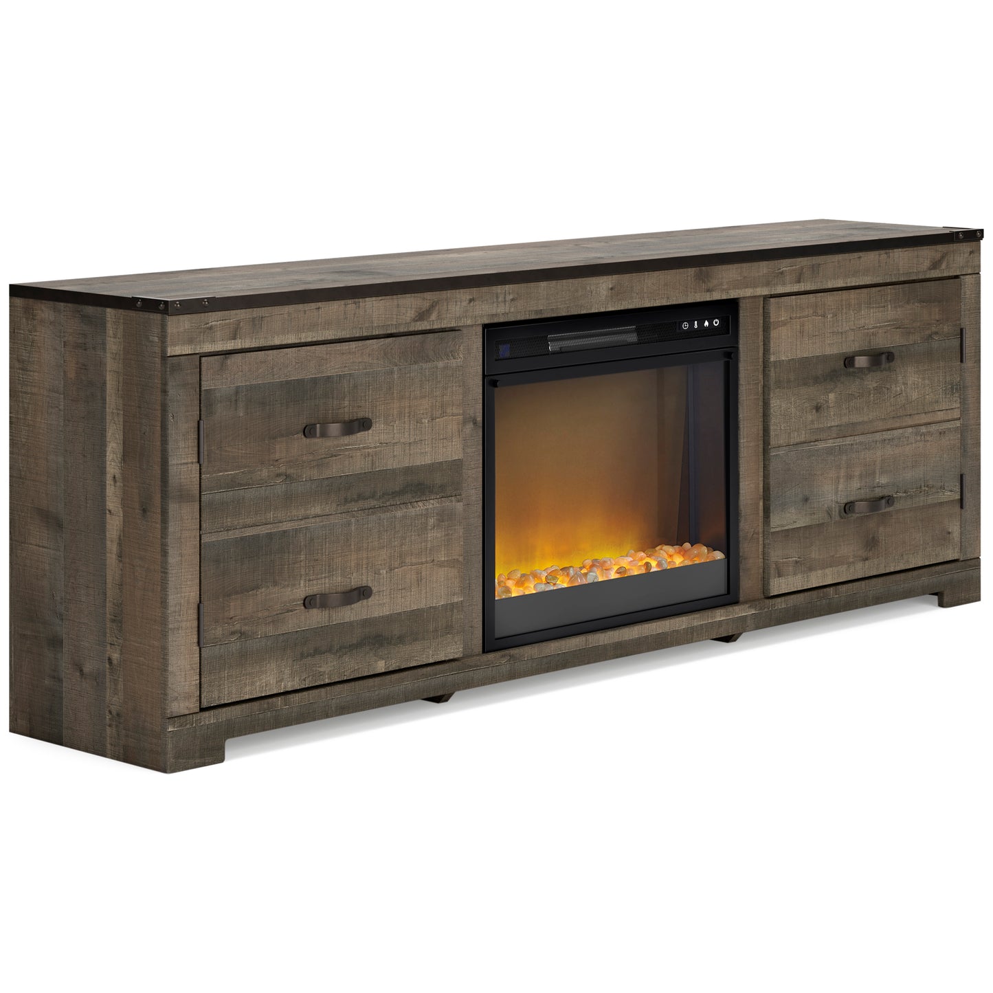 Trinell 63" TV Stand with Electric Fireplace