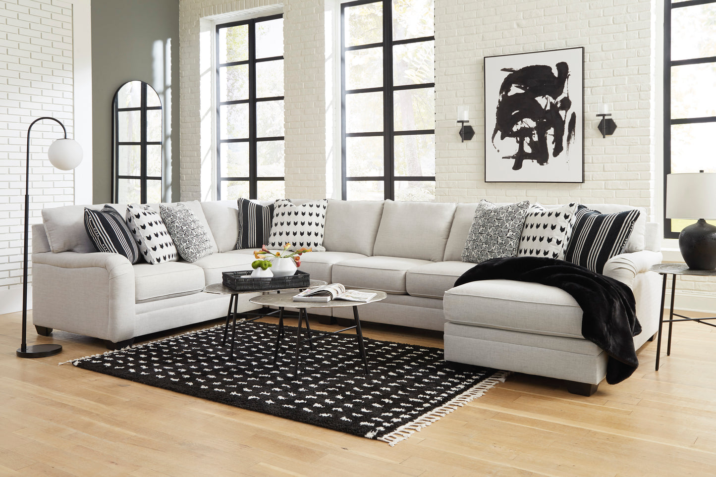 Huntsworth 4 piece Sectional Sofa with Chaise