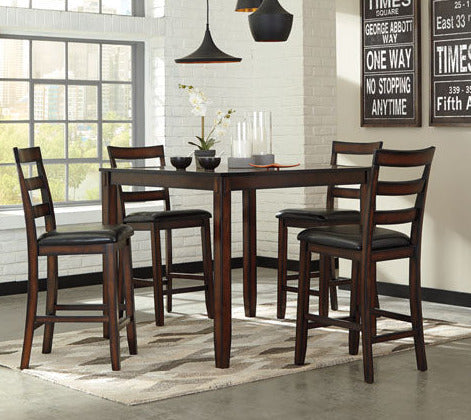 Coviar Counter Height Dining Table and Bar Stools (Set of 5)