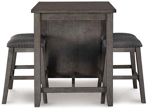 Caitbrook Counter Height Dining Table and Bar Stools (Set of 3)