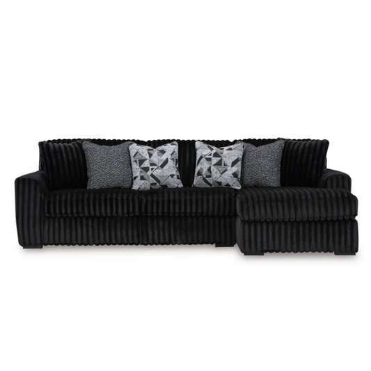 Midnight Madness 2 Piece Sectional with Chaise