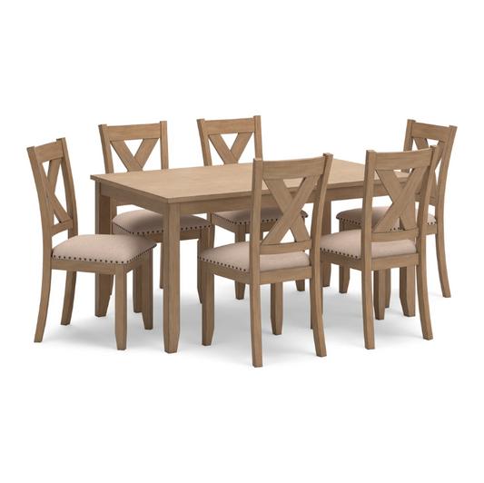 Sanbriar Dining Table and Chairs (Set of 7)